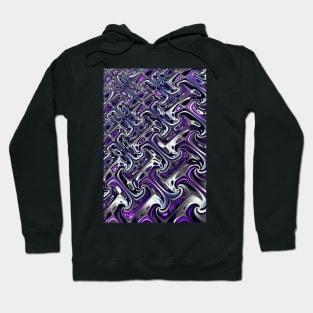 purple abstract pattern Hoodie